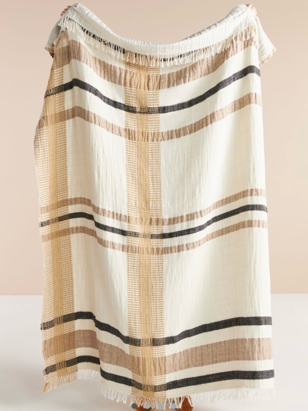 Anthropologie Theodore Gauze Throw Blanket